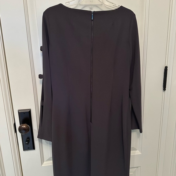 Calvin Klein long sleeve Grey Dress US 14 - Picture 6 of 6